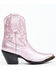 Image #2 - Idyllwind Women's Tickled Pink Metallic Leather Fashion Western Booties - Round Toe, Pink, hi-res