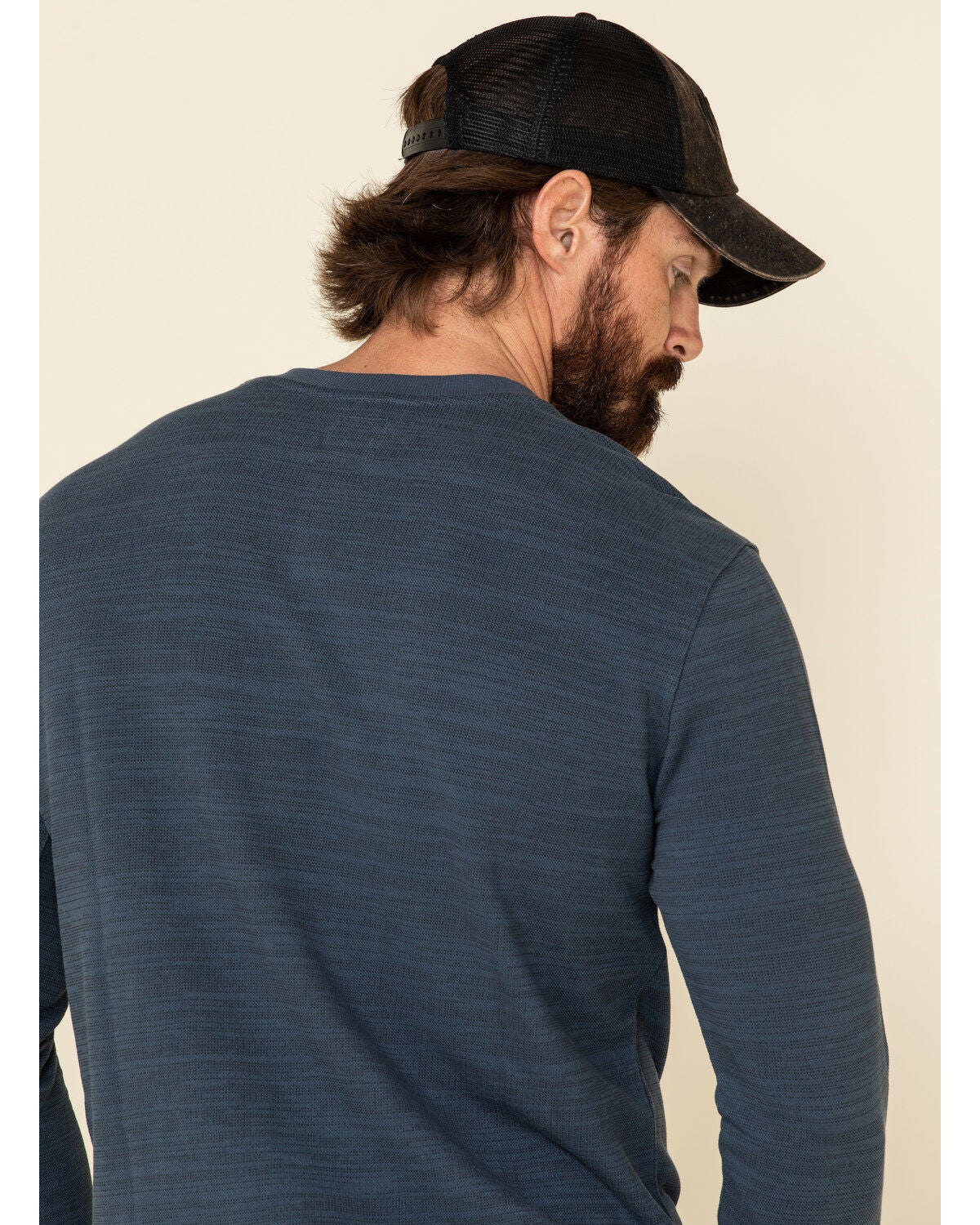 Image #5 - Moonshine Spirit Men's Blue Woodbourne Henley Button Long Sleeve Shirt , , hi-res