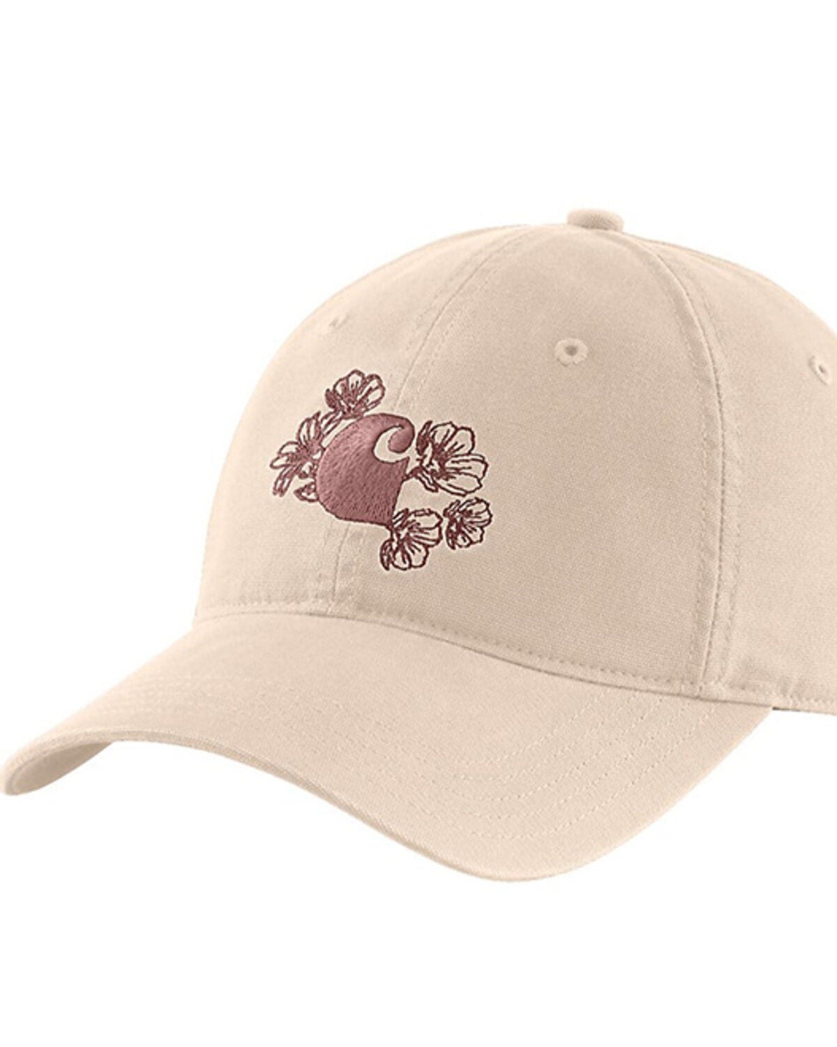 Carhartt Women's Floral Ball Cap, Stone, hi-res