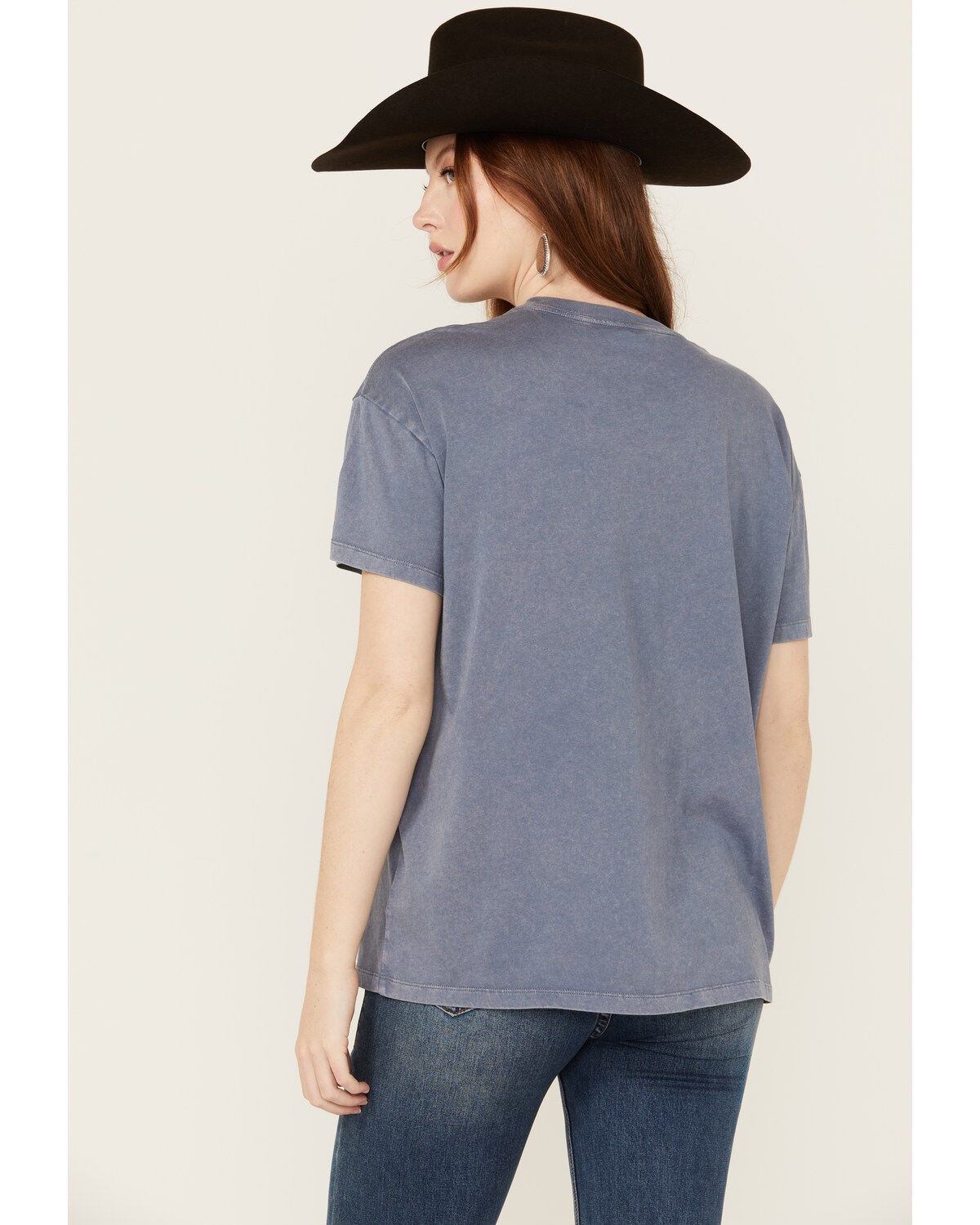 Image #4 - Cleo + Wolf Women's Adalynn Short Sleeve Graphic Tee, Indigo, hi-res