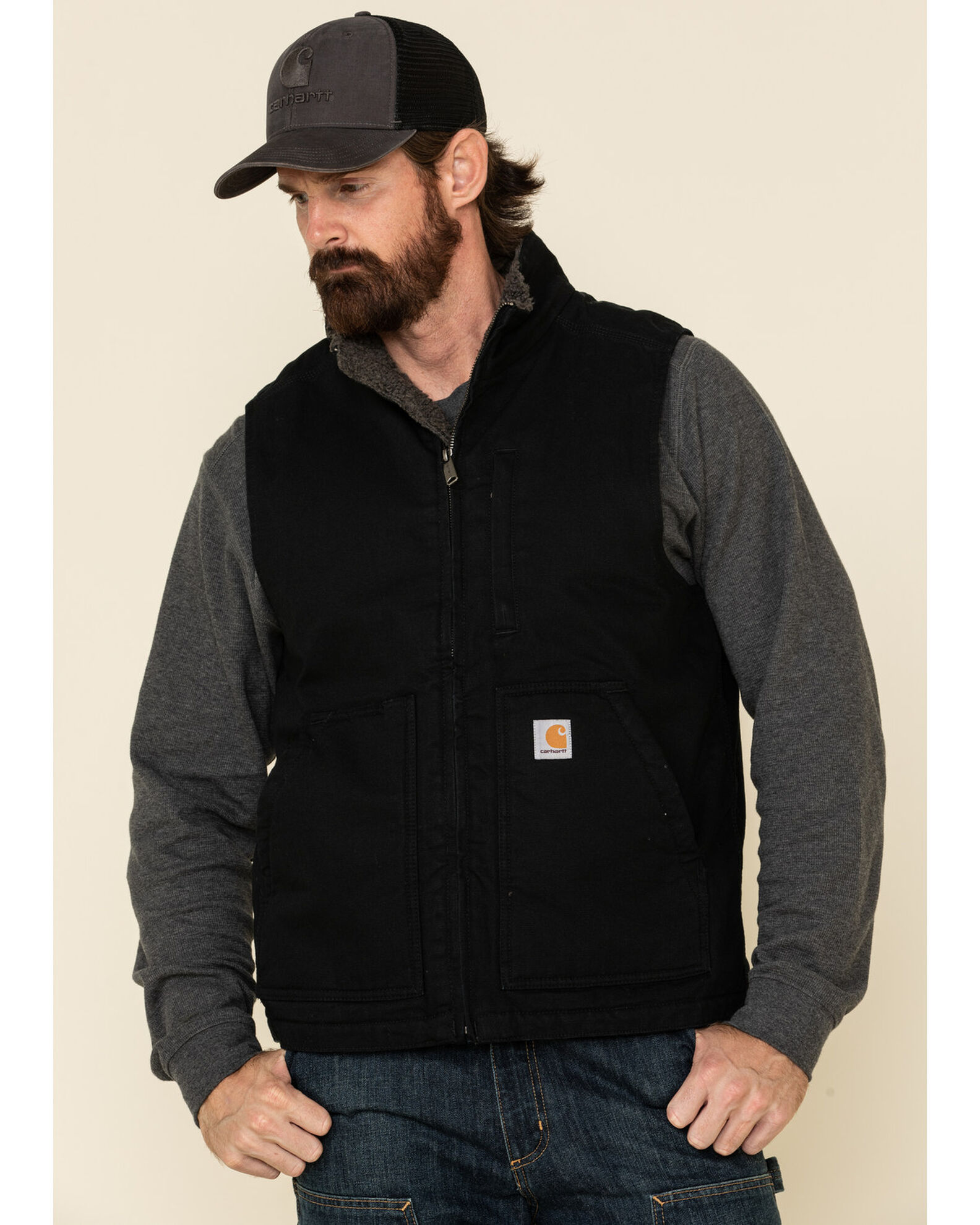 Black carhartt vest store