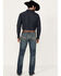 Image #3 - Cinch Men's Ian Dark Stonewash Slim Bootcut Performance Stretch Denim Jeans, Indigo, hi-res