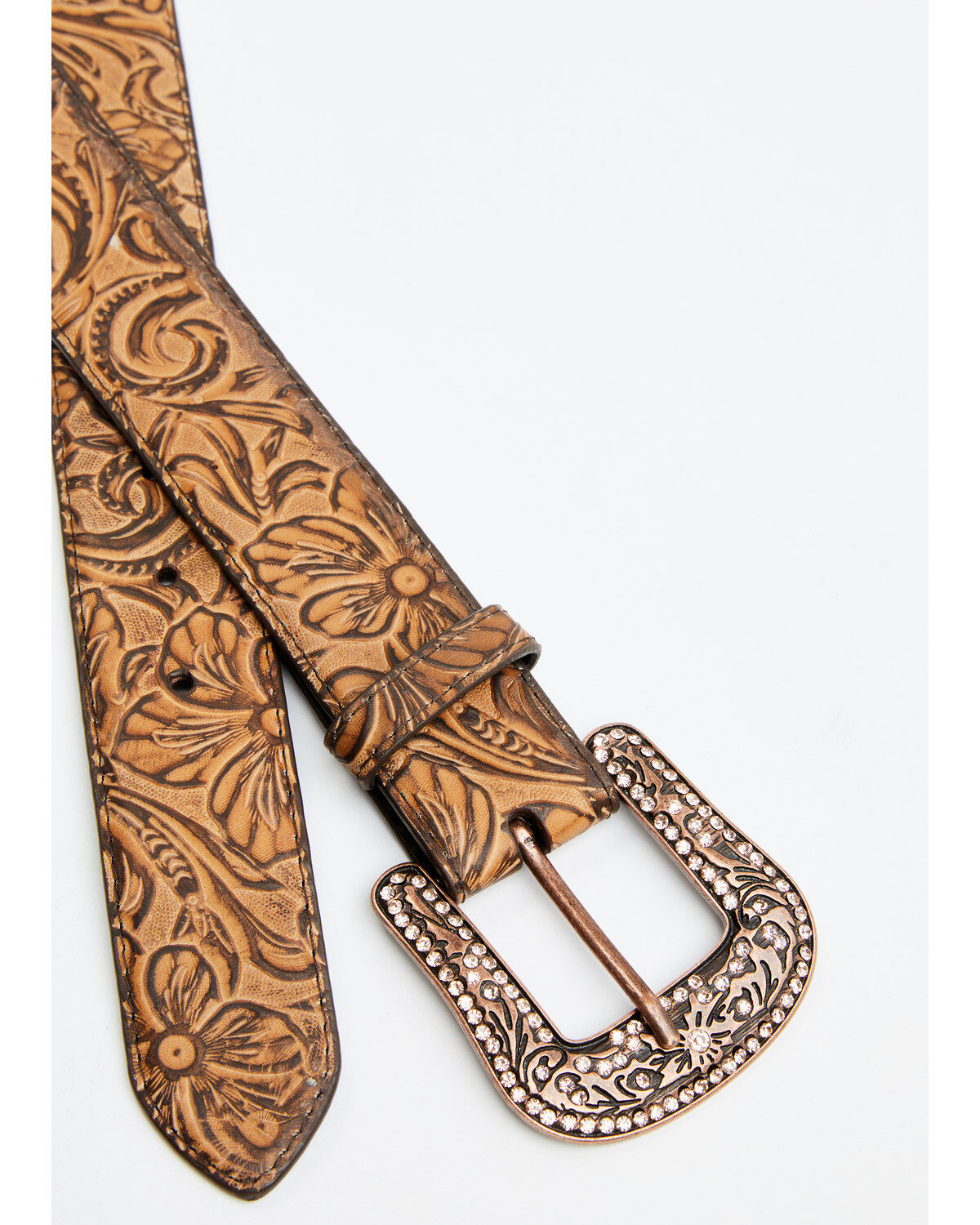 Image #2 - Shyanne Women's Floral Print Leather Belt, , hi-res