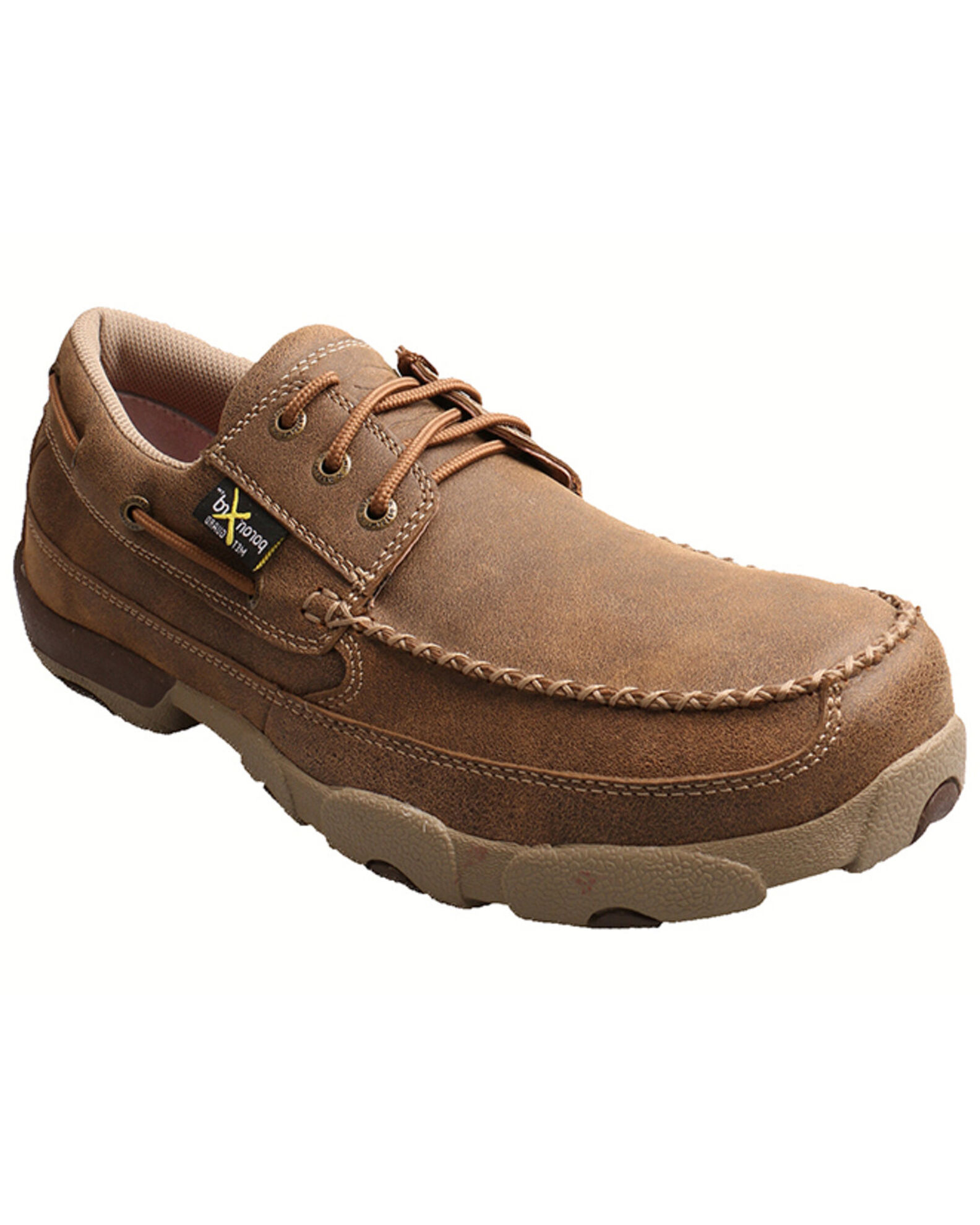 Image #1 - Twisted X Men's Work Boat Driving Mocs - Steel Toe, Bomber, hi-res