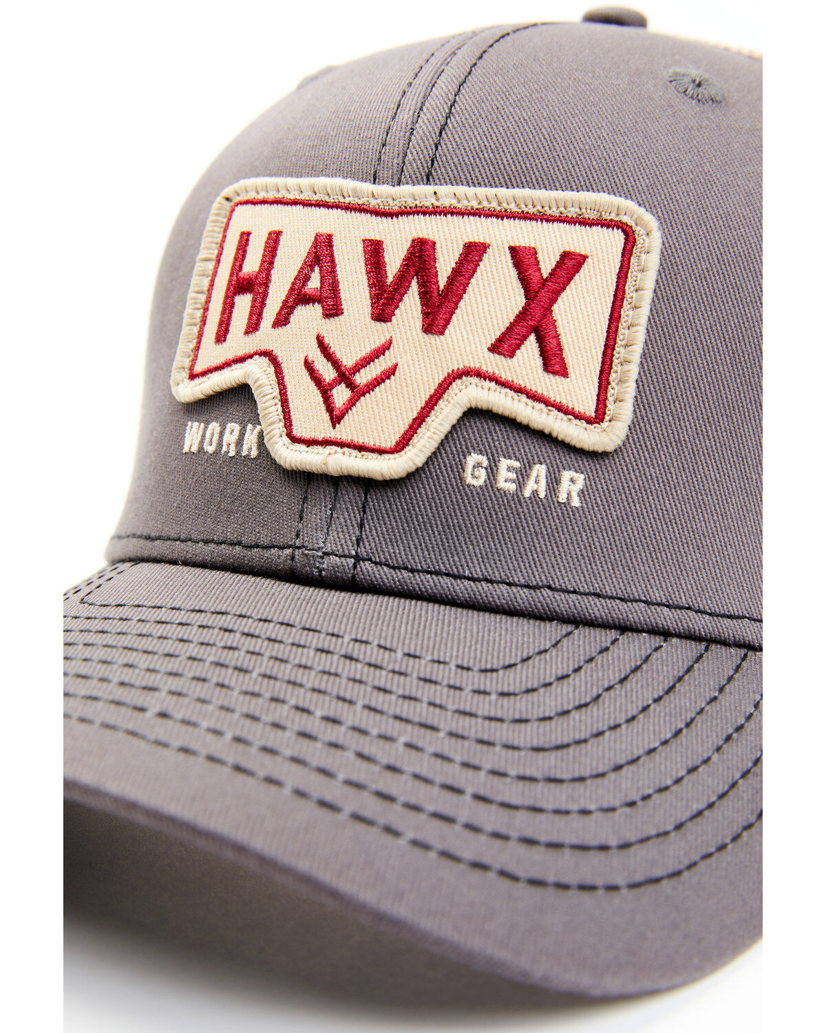 Image #2 - Hawx Men's Logo Patch Ball Cap, Grey, hi-res