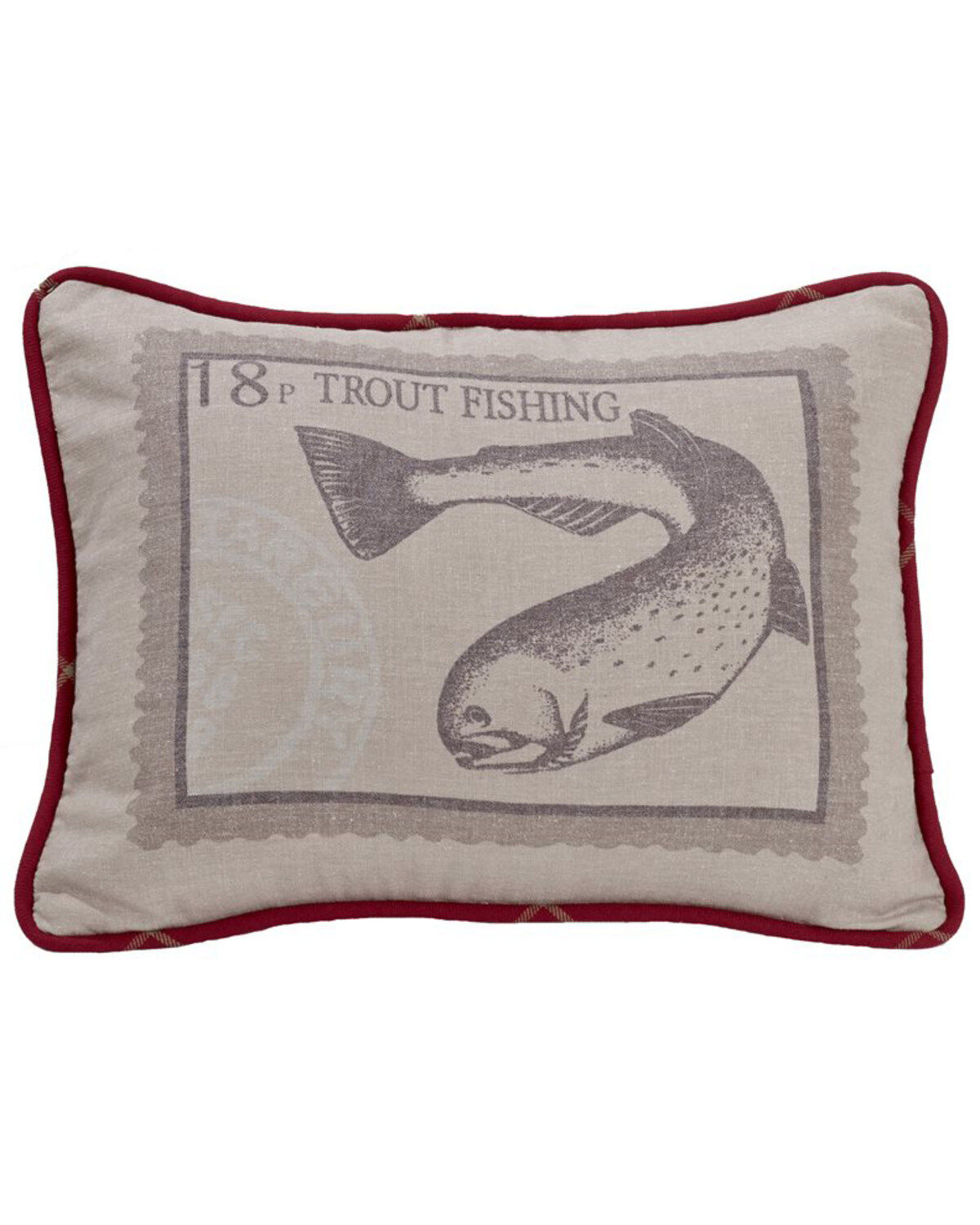 Image #1 - HiEnd Accents South Haven Trout Throw Pillow, Multi, hi-res