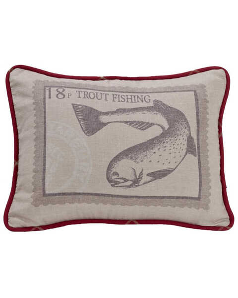 HiEnd Accents South Haven Trout Throw Pillow, Multi, hi-res