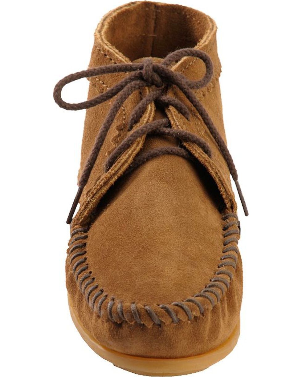 Minnetonka Suede Ankle Damen Kurzschaft Mokassin Boots