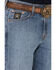 Image #2 - Cinch Men's Black Label Medium Wash Loose Tapered Rigid Denim Jeans, Blue, hi-res