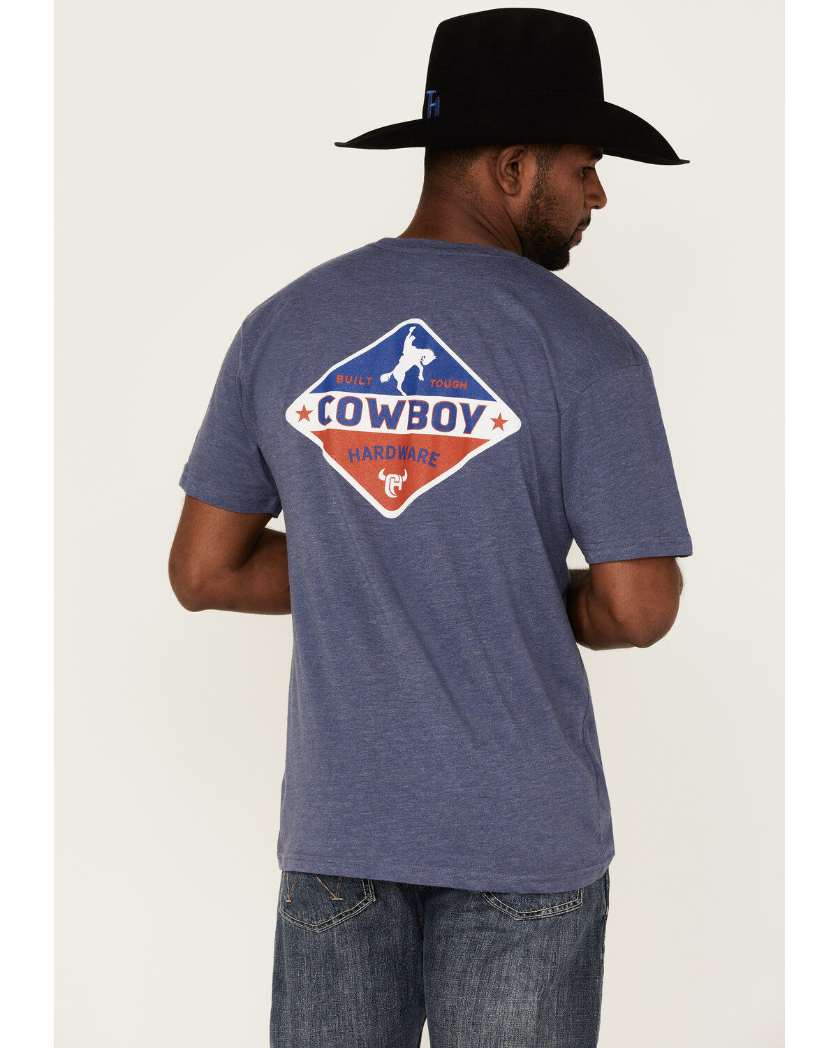 Image #4 - Cowboy Hardware Men's Built Tough Logo Graphic T-Shirt , , hi-res