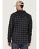 Cody James Men's FR Tartan Plaid Long Sleeve Snap Work Shirt , Black, hi-res