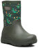Image #1 - Bogs Boys' York Seamless Tractors Rubber Boots, Dark Green, hi-res