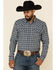 Image #1 - Cody James Men's Ash Small Plaid Long Sleeve Western Flannel Shirt - Tall , , hi-res