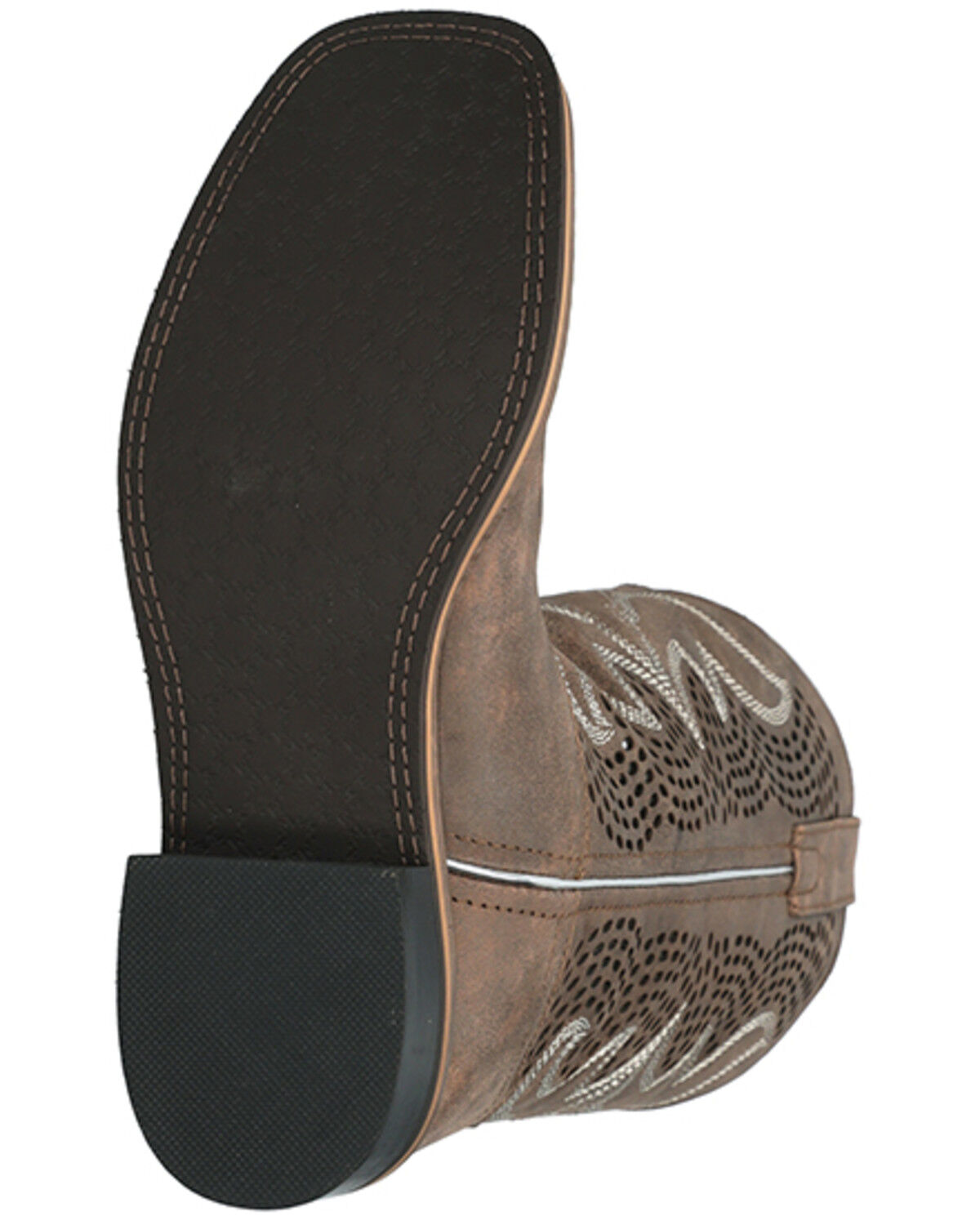 Image #7 - Smoky Mountain Women's Willow Western Boots - Broad Square Toe, Chocolate, hi-res