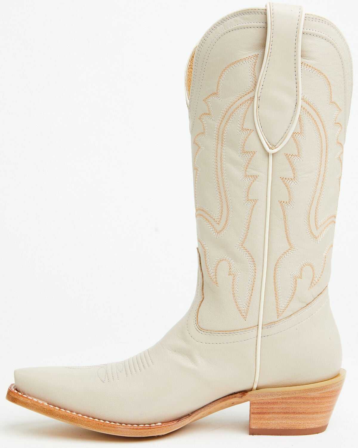 Image #3 - Tony Lama Women's Val Western Boots - Snip Toe, Cream, hi-res
