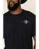 Cowboy Up Men's Team Roper Short Sleeve Graphic T-Shirt, Black, hi-res