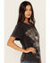 Image #2 - Idyllwind Women's Jennie Rhinestone Short Sleeve Graphic Tee, Black, hi-res