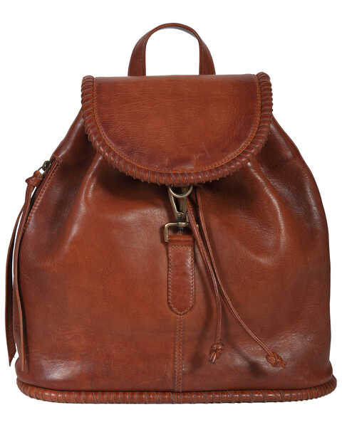 Scully Women's Leather Backpack, Tan, hi-res