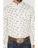 Image #3 - RANK 45® Men's Roughstock Paisley Geo Print Long Sleeve Button-Down Western Shirt, Cream, hi-res