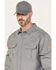 Hawx Men's FR Solid Long Sleeve Button-Down Woven Shirt, Silver, hi-res