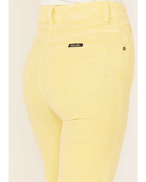 Image #3 - Rolla's Women's Eastcoast High Rise Flare Leg Jeans, Yellow, hi-res