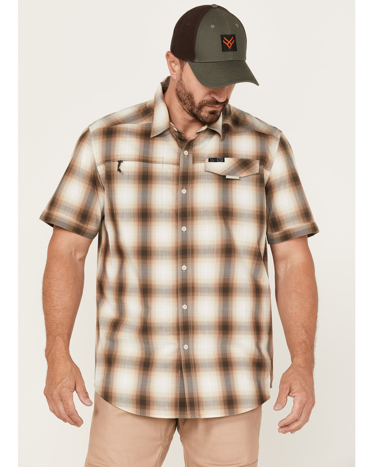 Wrangler short sleeve button up shirts 2025
