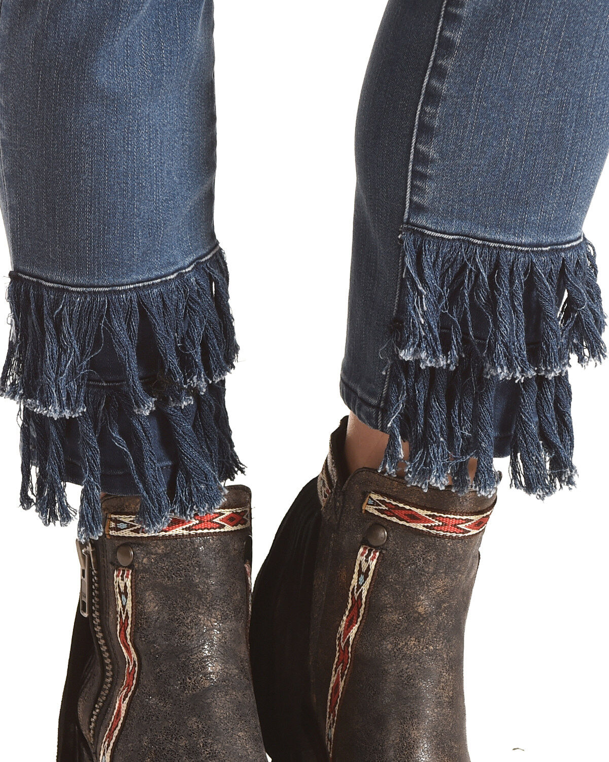 fringe leg jeans