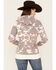 Image #4 - Hooey Women's Plains Cow Print Hoodie, , hi-res