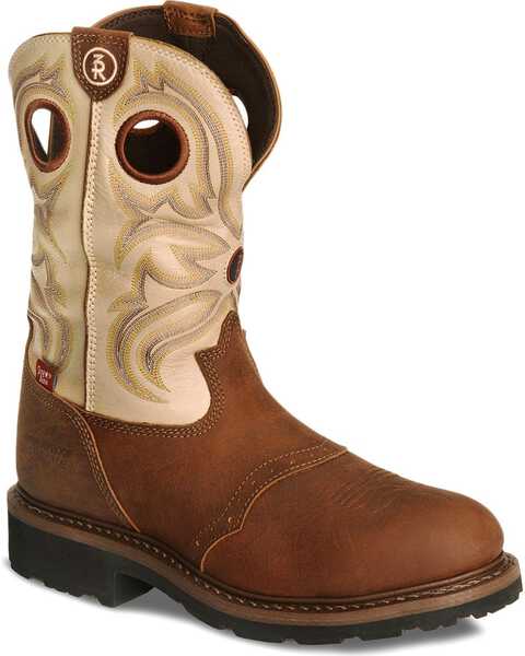 Image #1 - Tony Lama 3R Pull-On Waterproof Work Boots - Steel Toe, , hi-res