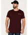 Moonshine Spirit Men's Oak Barrel Graphic Short Sleeve T-Shirt, Rust Copper, hi-res