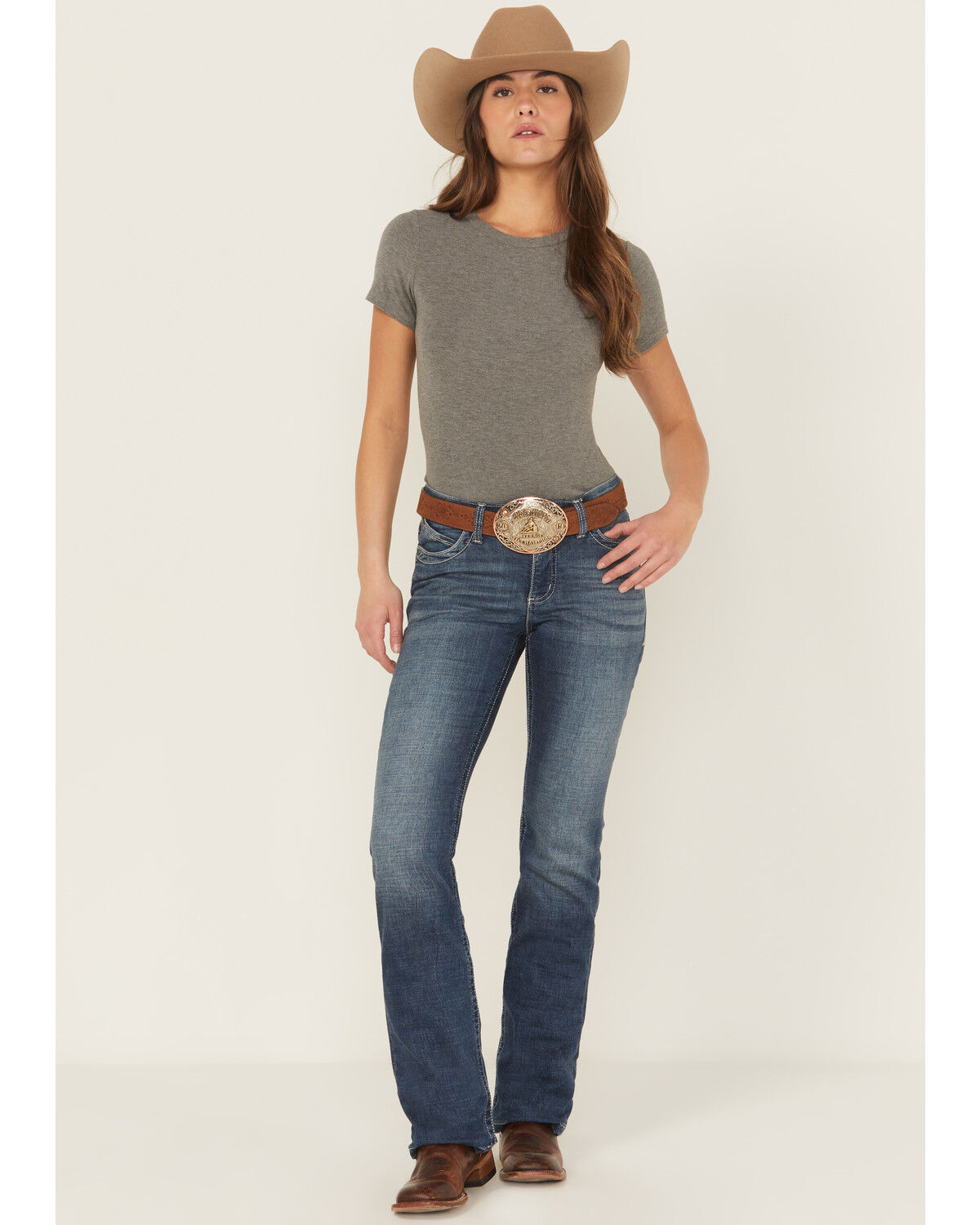 Image #1 - Wrangler Women's Ultimate Riding Williow Lovette Bootcut Jeans, Blue, hi-res
