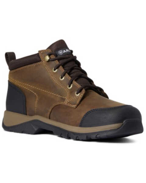 Ariat Men's Farmland Waterproof Hiking Boots - Soft Toe, Brown, hi-res