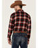 Image #4 - Gibson Men's Old School Plaid Long Sleeve Button Down Western Flannel Shirt, Red, hi-res