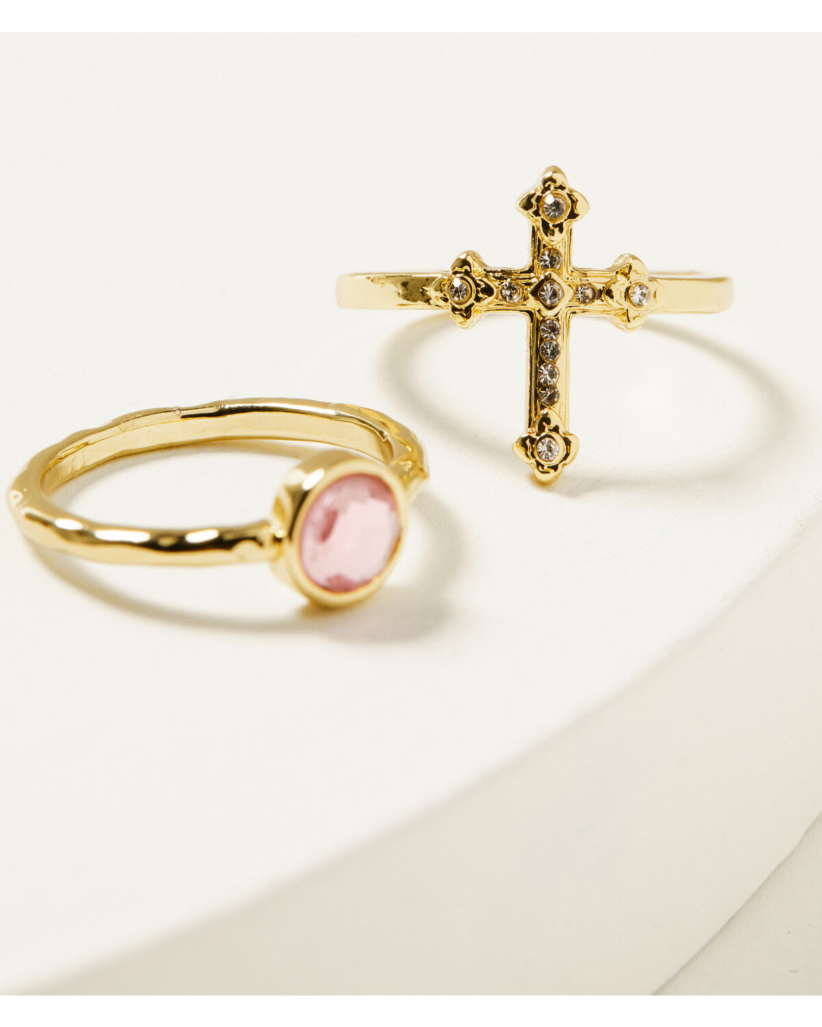Image #2 - Shyanne Women's Cross Bow Ring Set - 5 Piece, Gold, hi-res