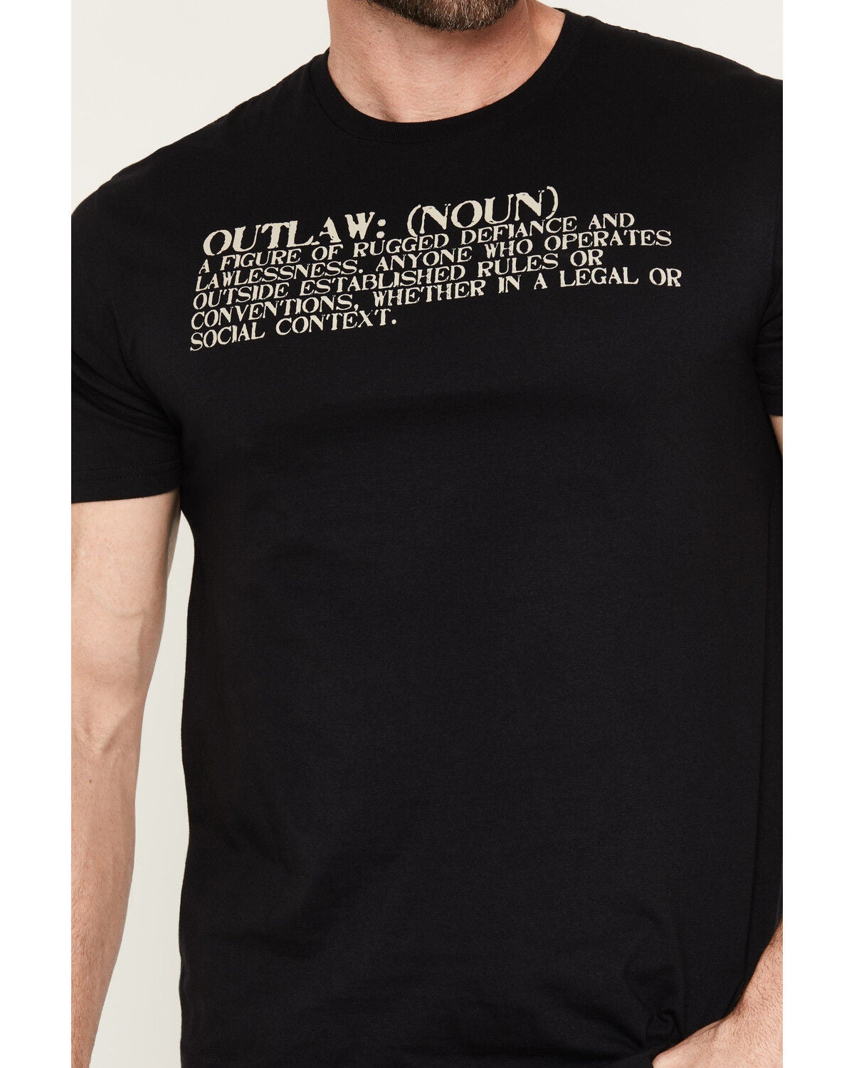 Image #3 - Moonshine Spirit&reg; Men's Outlaw Definition Short Sleeve Graphic T-Shirt, Black, hi-res