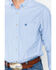 Image #3 - Ariat Men's Dayne Mini Striped Long Sleeve Western Shirt , Blue, hi-res