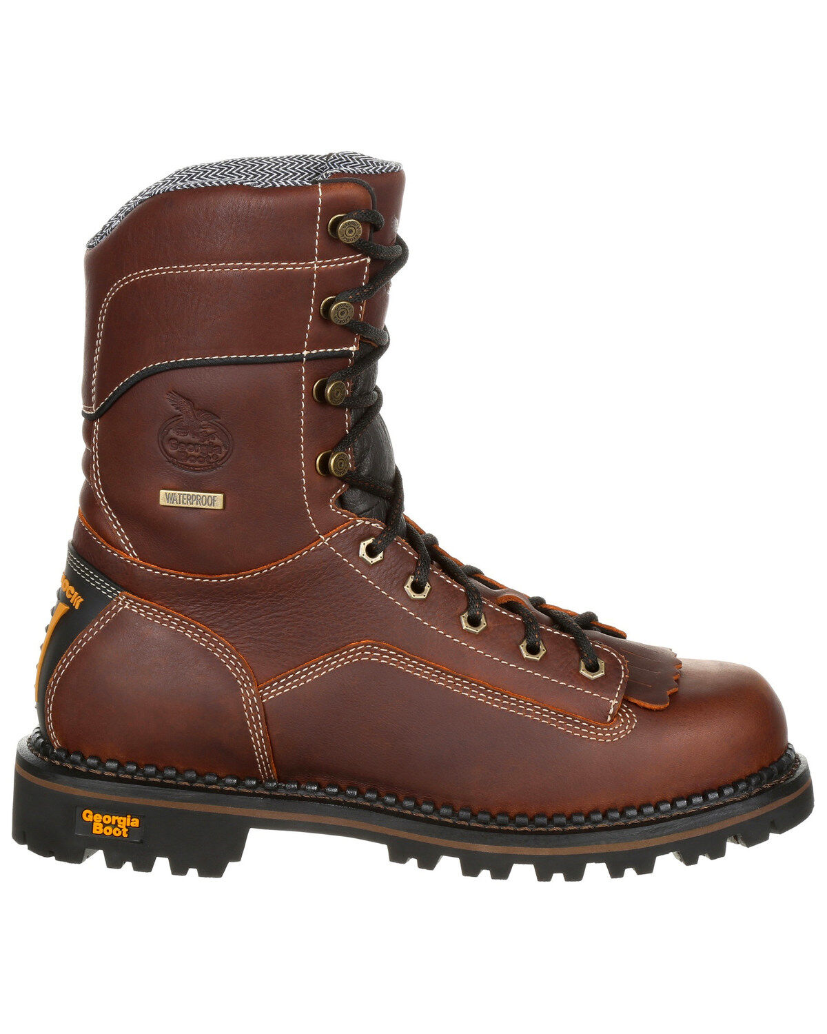 Image #2 - Georgia Boot Men's Amp LT Waterproof Low Heel Work Boots - Composite Toe, , hi-res