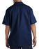 Image #2 - Dickies Men's Short Sleeve Work Shirt, Dark Blue, hi-res