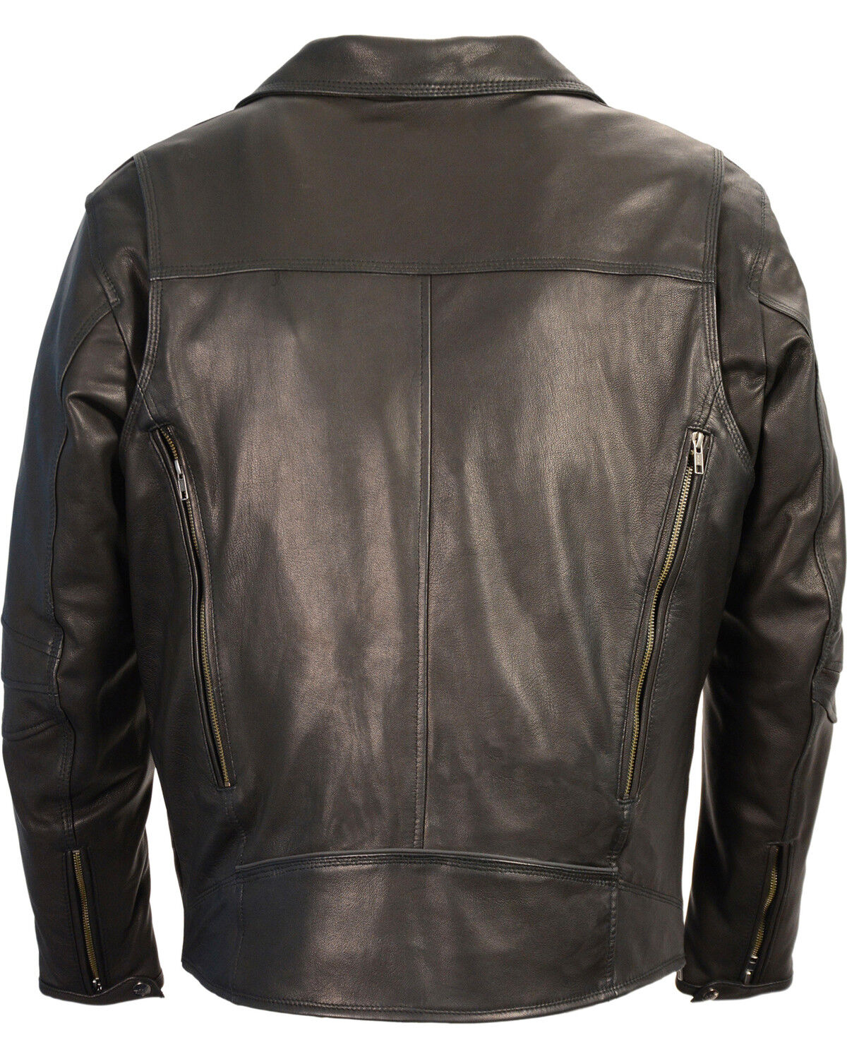 Image #3 - Milwaukee Leather Men's Lightweight Extra Long Biker Jacket - Big 4X, Black, hi-res