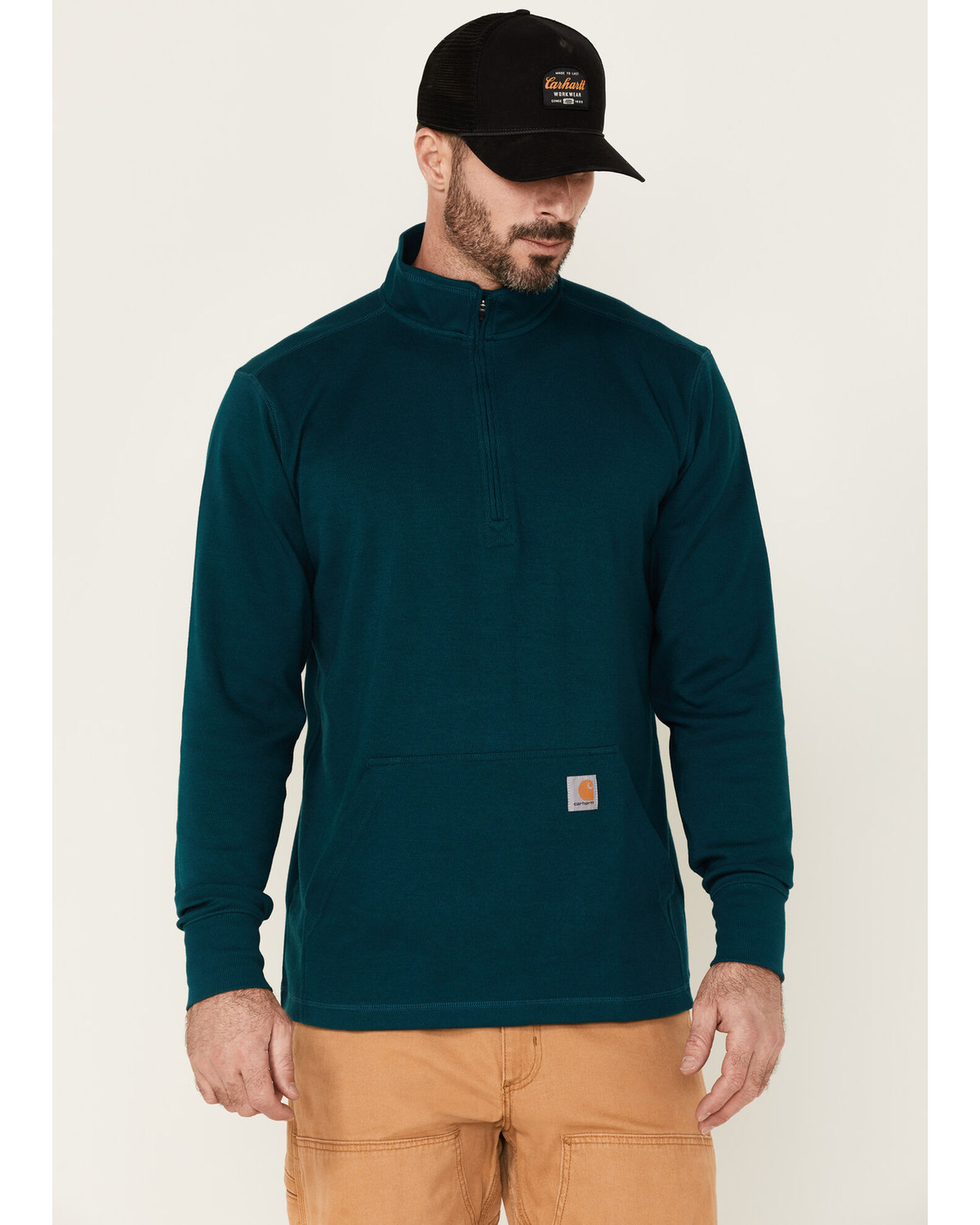 Product Name Carhartt Men s Relaxed Fit Heavyweight 1 2 Zip Long Sleeve Thermal Work Shirt