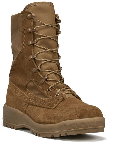 Image #1 - Belleville Men's C300 Hot Weather Military Boots - Steel Toe, Coyote, hi-res