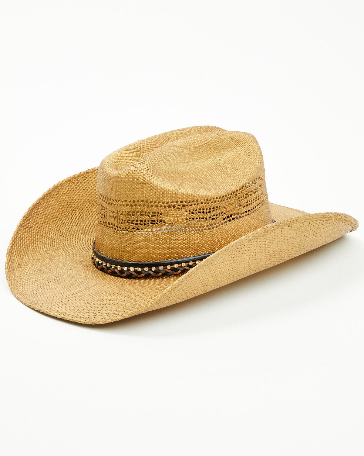 Shyanne Women's Rodeo Straw Cowboy Hat, Natural, hi-res