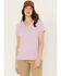 Image #1 - Carhartt Women's Relaxed Fit Lightweight Short Sleeve V Neck T-Shirt, , hi-res