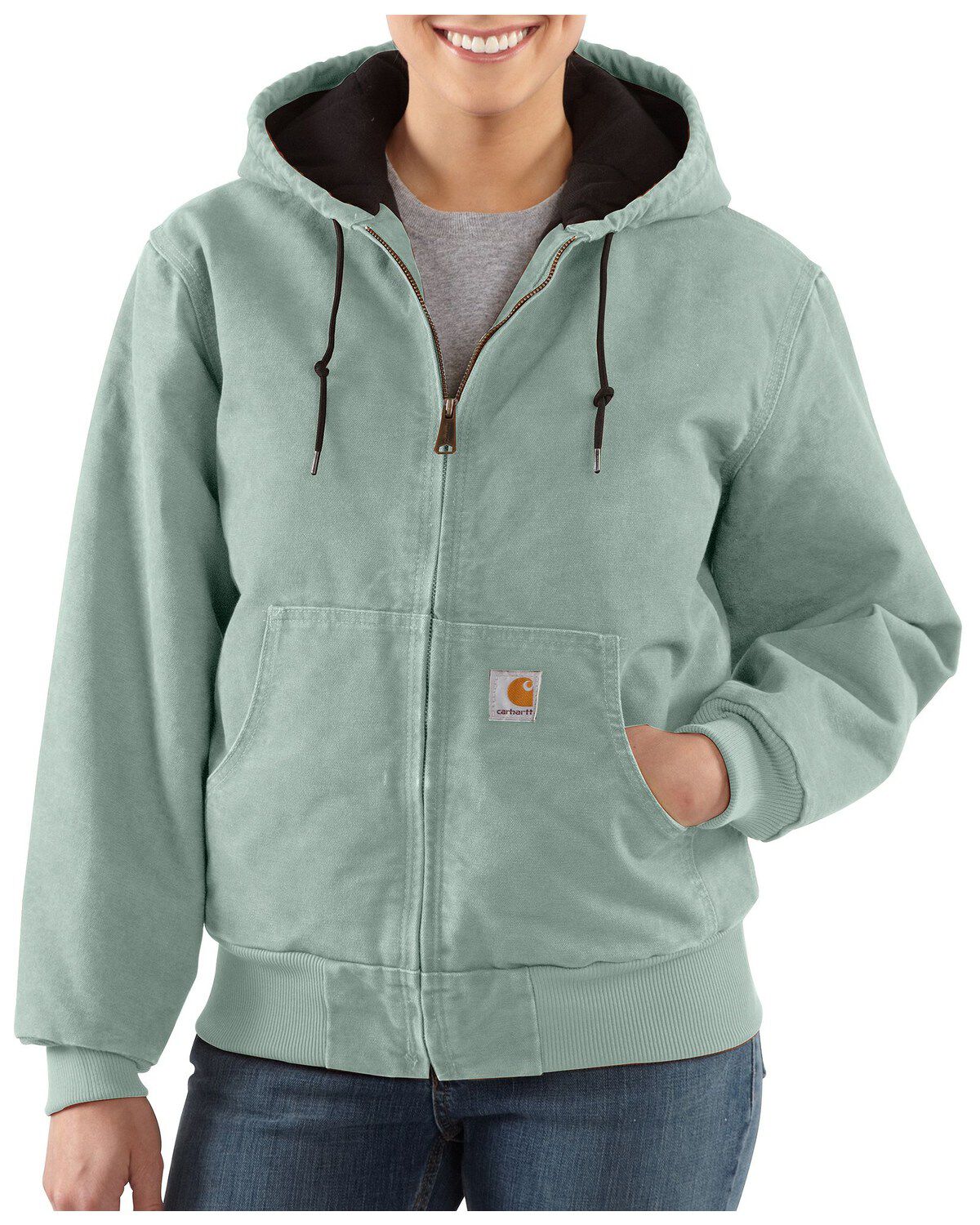 Image #1 - Carhartt Women's Active Duck Quilted Work Jacket, , hi-res