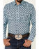 Image #3 - Wrangler Men's Silver Edition Turquoise Southwestern Stripe Long Sleeve Pearl Snap Western Shirt, Turquoise, hi-res
