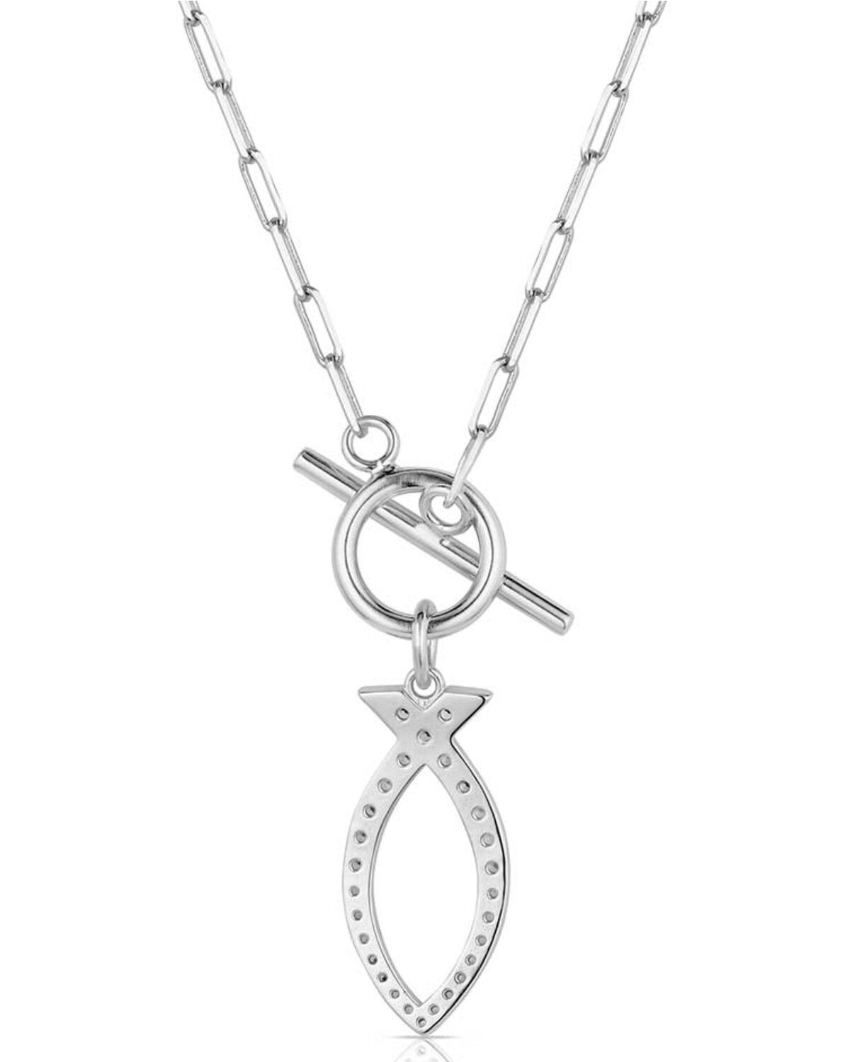 Image #2 - Montana Silversmiths Graceful Waters Necklace, Silver, hi-res