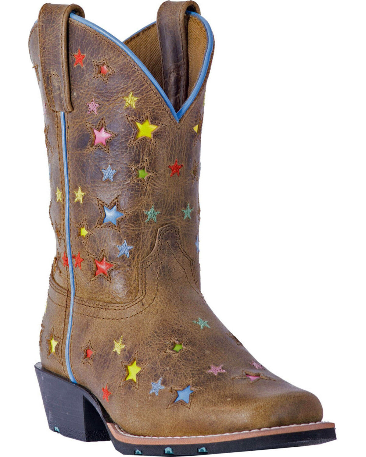 Image #1 - Dan Post Little Girls' Starlett Western Boots - Square Toe , , hi-res