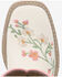 Image #5 - Smoky Mountain Girls' Desert Bloom Western Boots - Broad Square Toe, Ivory, hi-res