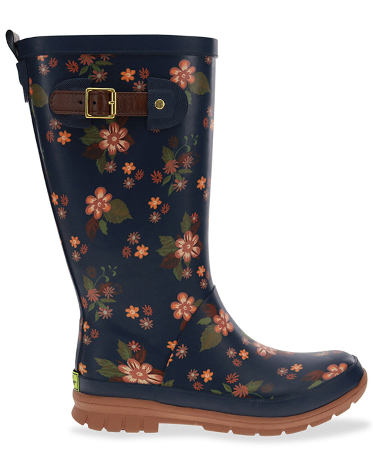 Western Chief Women's Country Bloom Tall Rain Boots - Round Toe