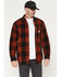 Image #1 - Carhartt Men's Heavyweight Plaid Print Long Sleeve Button-Down Flannel Shirt, Red, hi-res